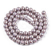 Electroplate Opaque Glass Beads Strands GLAA-T032-P10mm-AB07-2