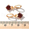 Heart Brass Micro Pave Cubic Zirconia Hoop Earrings EJEW-D318-02KCG-5
