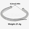 304 Stainless Steel Spring Cuff Bangles AL7031-1-1
