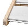 2-Tier PU Leather Pendant & Necklace Display Stands NDIS-F004-01B-4