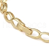 Cubic Zirconia Oval Link Chain Bracelet BJEW-Z069-01G-02-3