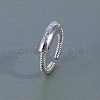 Screw Thread Brass Cuff Rings for Men KP2534-1