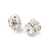 10mm Brass Crystal Rhinestone Beads KK-S519-01C-S-2