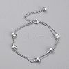Brass Multi-Strand Anklets AJEW-B005-21P-1