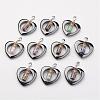 Magnetic Synthetic Hematite Pendants HJEW-JM00244-1