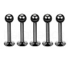 304 Stainless Steel Round Internally Threaded Labrets for Women Men WG9B6EB-17-1