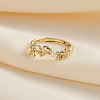 925 Sterling Silver with Natural Freshwater Beads adjustable Finger Ring for Women RJEW-M073-02G-1