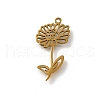 304 Stainless Steel Pendants STAS-V006-02G-1