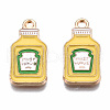 Eco-Friendly Alloy Enamel Pendants ENAM-T011-85-NR-2