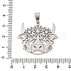 201 Stainless Steel Pendants STAS-V014-07P-3