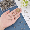 SUPERFINDINGS 180Pcs 9 Style 201 Stainless Steel High Strength Fishing Snap FIND-FH0004-42-3