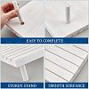 7-Slot Wooden Place Card Display Stands ODIS-WH0029-52D-3