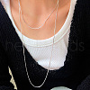 925 Sterling Silver Snake Chain Long Necklaces FS-WG4AD64-01-3