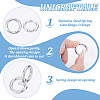 Unicraftale 201 Stainless Steel Spring Gate Rings STAS-UN0010-85P-4