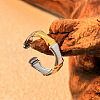 Bamboo Joint 304 Stainless Steel Cuff Rings RJEW-S626-06GP-A-1