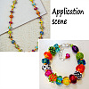 Craftdady 40Pcs 8 Colors Handmade Lampwork Beads LAMP-CD0001-16-8