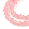 Baking Painted Glass Beads Strands DGLA-N007-01C-3