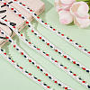 ARRICRAFT 10 Yards Polyester Pom Pom Ball Tassel Ribbons DIY-AR0004-06-4