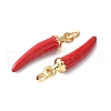Brass Enamel Pendants KK-A252-13D-G-2