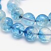 Dyed Round Natural Crackle Quartz Beads Strands G-K084-10mm-03A-2