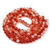 Crackle Baking Painted Imitation Jade Glass Beads Strands DGLA-T003-10mm-10-3