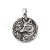 304 Stainless Steel Pendants X-STAS-J039-15AS-1