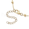 Marine Organism Alloy & Natural Cowrie Shell Charm Bracelets BJEW-JB11843-5