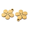 Ion Plating(IP) 316 Surgical Stainless Steel Charms X-STAS-E213-01G-2