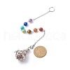 Chakra Natural & Synthetic Mixed Gemstone Cone Dowsing Pendulums PALLOY-JF01883-01-2