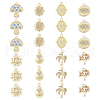 DICOSMETIC 48Pcs 8 Styles Rack Plating Alloy Charms FIND-DC0002-78-1