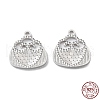 Rhodium Plated 925 Sterling Silver Charms STER-C003-15P-1