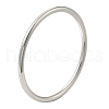 Non-Tarnish 304 Stainless Steel Simple Roung Ring Bangles for Women BJEW-F461-01F-P-1