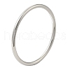 304 Stainless Steel Simple Roung Ring Bangles for Women BJEW-F461-01F-P-1