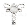 304 Stainless Stee Locket Big Pendants STAS-S132-13P-02-1