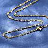 304 Stainless Steel Chain Necklaces MAK-N016-15G-1