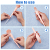 SUPERFINDINGS 150Pcs 3 Styles PE Makeup Brush Protector Reusable Expandable Mesh Cover MRMJ-FH0001-42A-4