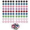 90Pcs 9 Colors Alloy Enamel Pendants ENAM-SZ0001-65-1