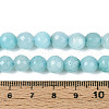 Dyed Natural White Jade Beads Strands G-T139-8mm-60-14-5