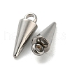 Non-Tarnish Rack Plating 201 Stainless Steel Charms STAS-S119-110P-2