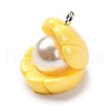 Opaque Resin Pendants RESI-P043-01P-03-2