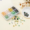414Pcs 8 Style Heart & Flat Round Opaque/Transparent Acrylic Beads MACR-YW0001-46-6