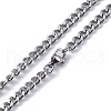 Non-Tarnish 304 Stainless Steel Pendant Necklaces NJEW-C042-08P-4