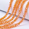 Electroplate Glass Beads Strands EGLA-A034-T3mm-B16-1