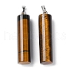 Natural Tiger Eye Pendants G-E603-02P-03-2