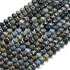 Natural Dumortierite Beads Strands G-P573-A47-01-2