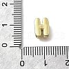 Brass Micro Pave Cubic Zirconia Letter Multi-Strand Links KK-D295-32G-08-3