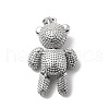 Brass Micro Pave Cubic Zirconia Pendants KK-G442-01P-01-2