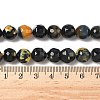Faceted Natural Fire Crackle Agate Beads Strands G-F447-10mm-A09-2