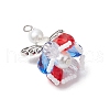 Glass Pearl Beads Pendants PALLOY-MZ00619-01-3