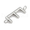 304 Stainless Steel Letter Connector Charms STAS-M108-01P-05-2
